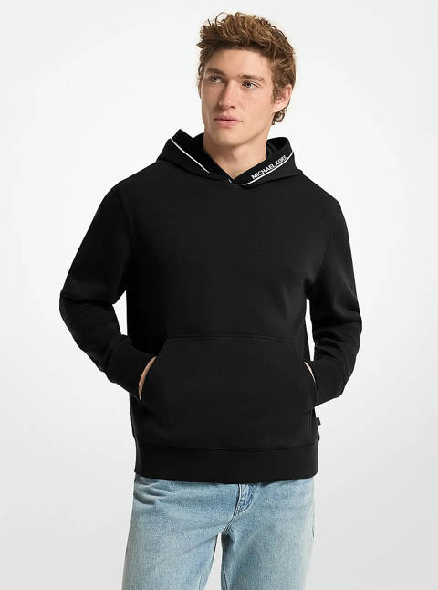 Michael Kors — Michael Kors Pull à capuche en coton mélangé avec bordure à logo