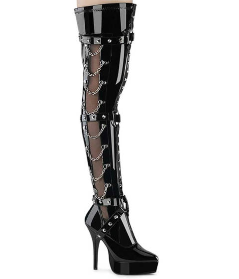 Devious — Cuissardes Bondage INDULGE-3026 : Maille & Chaînes