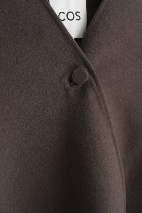 COS — Cape double face en laine mélangée