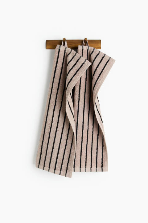 H&M Home — Lot de 2 essuie-mains en coton éponge