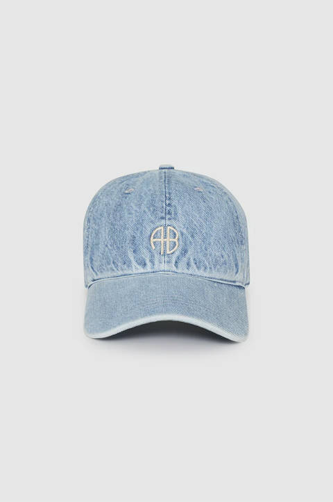 Anine Bing — Jeremy Baseball Cap AB - Bleached Blue Denim