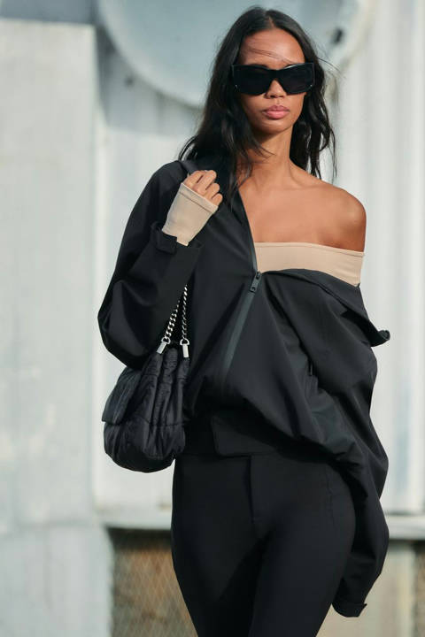 Zara — Sac porté épaule à rabat rock