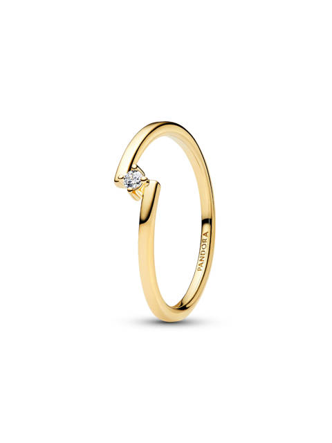 Pandora — Bague solitaire fendue