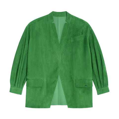 Longchamp — Veste – Cuir - Matcha