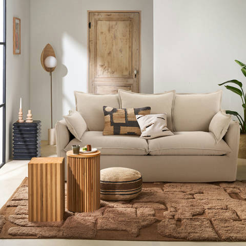 La Redoute Interieurs — Canapé 2, 3, 4, ou 5 places, déhoussable, lin épais, ODNA