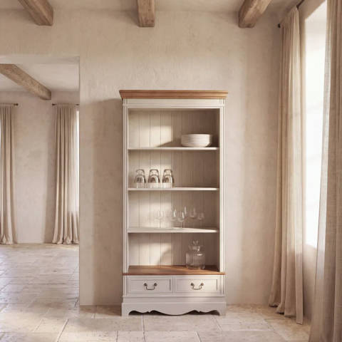 Maisons du Monde — Bibliothèque blanc crème, L90 cm Léontine