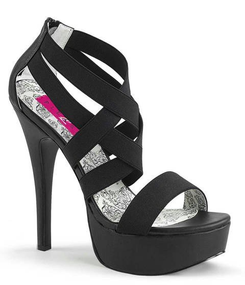 PLEASER Pink Label — Sandales Plateformes Peep-Toe TEEZE-47W : Audace et Design Croisé