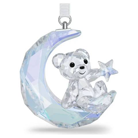 Swarovski — Swarovski Ourson Kris Décoration Lune Blanc