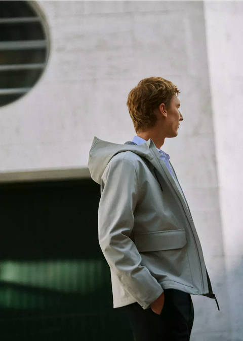 Mango — Veste à capuche résistante à l'eau Thermolite