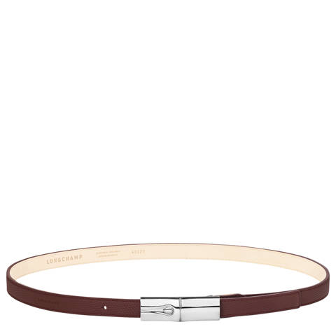 Longchamp — Ceinture femme Le Roseau – Cuir - Bordeaux