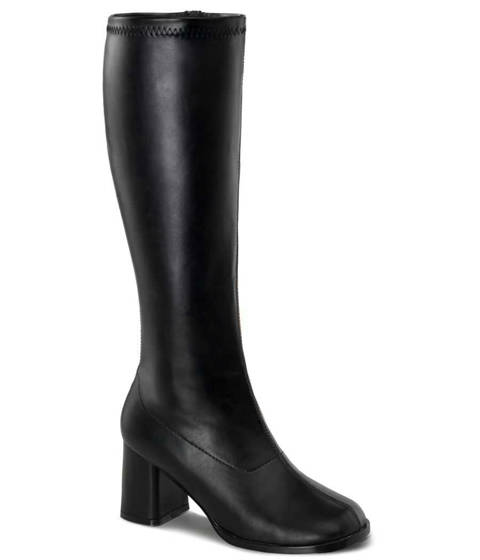 Funtasma — Bottes Gogo Mollets Larges GOGO-300WC Funtasma – Noir Mat