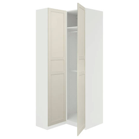 IKEA — PAX / FLISBERGET – Armoire d'angle, 111/88x236 cm