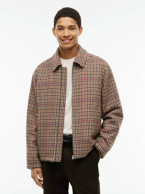 Tommy Hilfiger — Veste universitaire à carreaux en pure laine