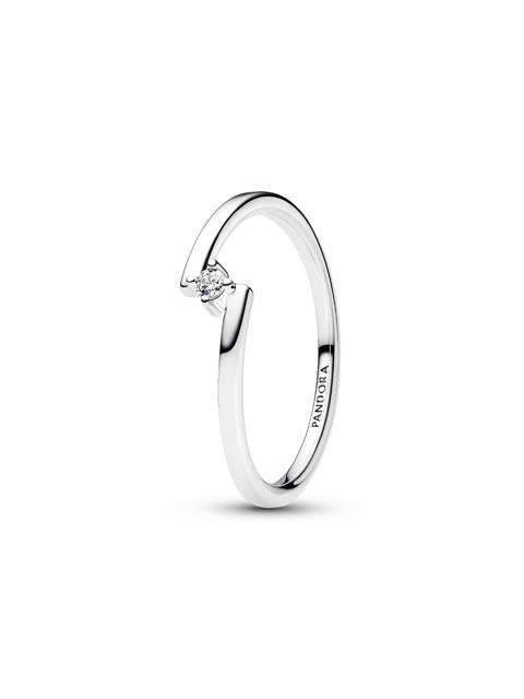 Pandora — Bague solitaire fendue
