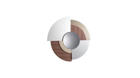 Roche Bobois — Merlin – Miroir - bronze