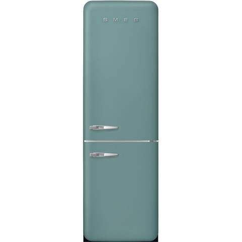 Smeg — Réfrigérateur Combiné Vert Émeraude Esthétique Années 50 FAB32REGM6