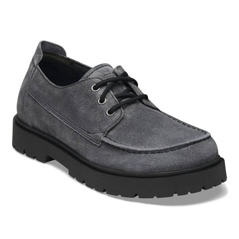 Birkenstock — Highwood Moc Lace Low Suede Leather – Charcoal