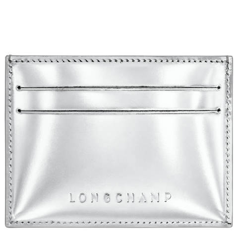 Longchamp — Porte-cartes Le Roseau – Cuir - Argent