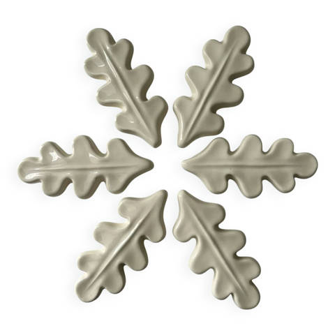 Selency — Lot de 6 porte couteaux feuille de chêne