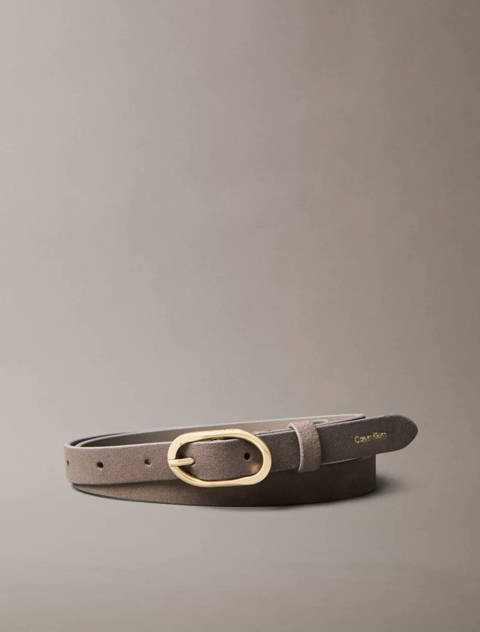 Calvin Klein — Ceinture en daim avec boucle ovale