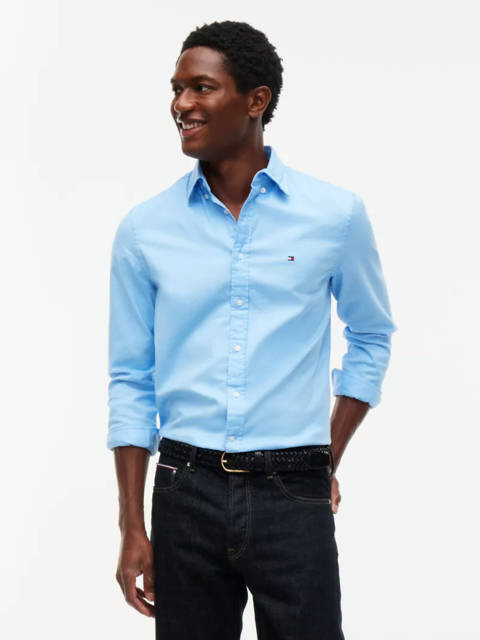 Tommy Hilfiger — Chemise coupe standard Flex en flanelle