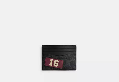 Coach — Coach Porte-cartes Avec Autocollants En Cuir Signature Upcrafted