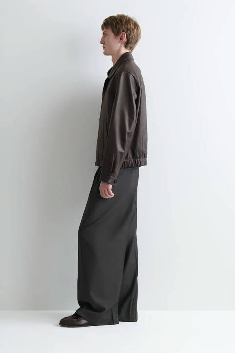 COS — Blouson blazer en cuir