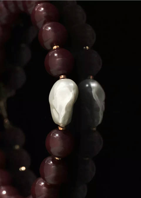 Mango — Collier détail perle