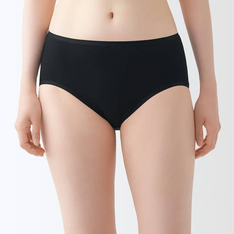 MUJI — Culottes côtelées à taille haute pour femme