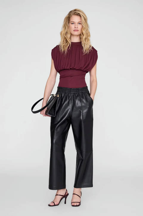 Anine Bing — Fran Top - Burgundy