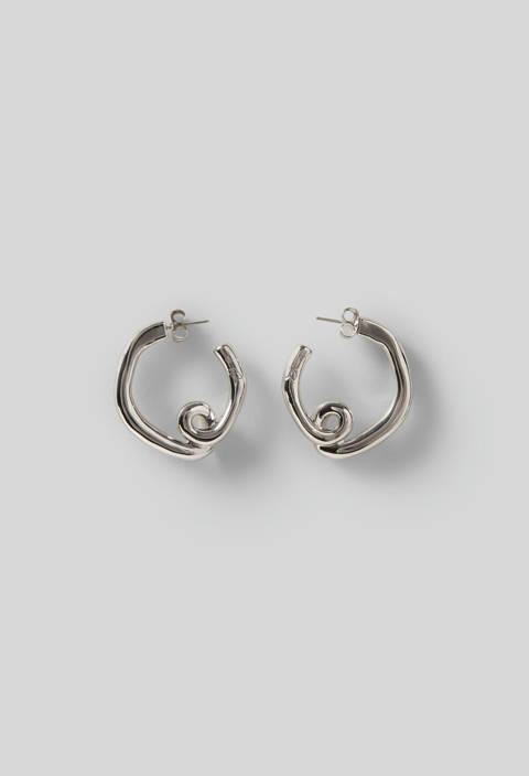 Claudie Pierlot — Boucles d'oreilles gravure Claudie – Silver