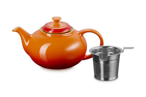 Le Creuset — Théière en céramique avec infuseur en inox