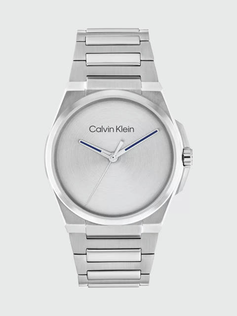 Calvin Klein — Montre-bracelet à maillons en H et cadran brossé