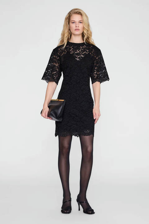 Anine Bing — Leonor Dress - Black Lace
