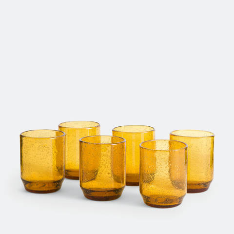 La Redoute Interieurs — Lot de 6 verres à eau en verre bullé, FARAJI