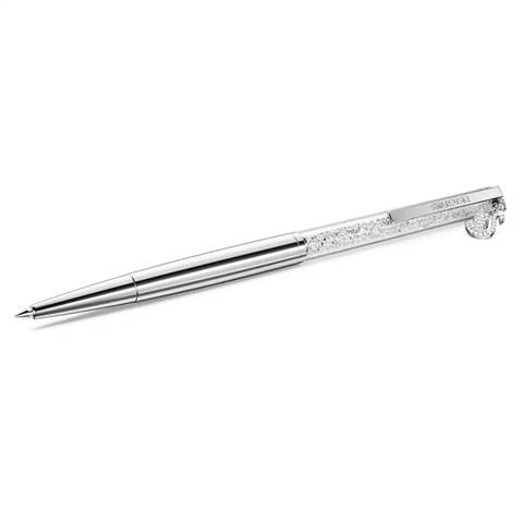 Swarovski — Swarovski Stylo à bille Crystalline Cygne, Métal chromé