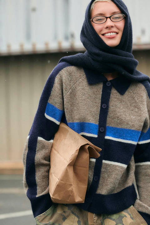 Zara — Écharpe capuche