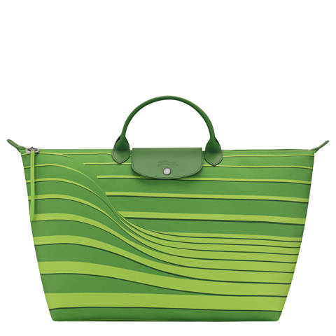 Longchamp — Sac de voyage S Le Pliage Collection – Toile - Vert Héritage