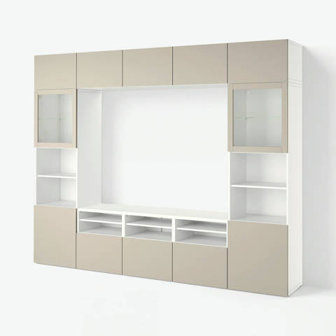 IKEA — BESTÅ – Rangement TV/vitrines, 300x42x231 cm