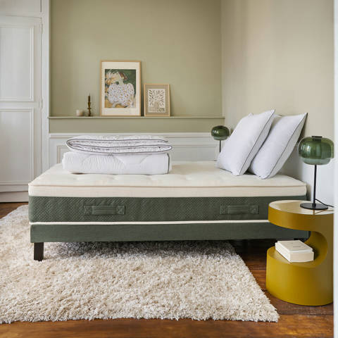 La Redoute Interieurs — Ensemble matelas hybride, soutien ferme, accueil enveloppant et sommier