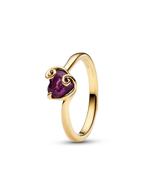 Pandora — Bague Disney l'étrange Noël de monsieur Jack cœur de Sally violet dorée