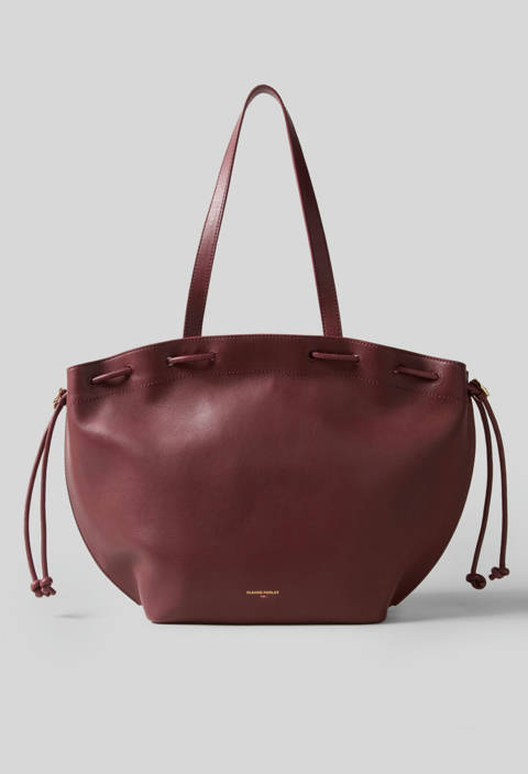 Claudie Pierlot — Sac Alban Major cuir lisse – Cerise