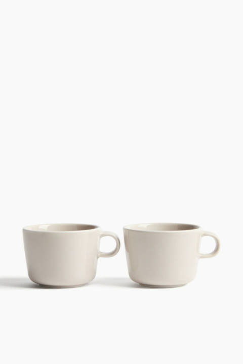 H&M Home — Lot de 2 mugs en porcelaine