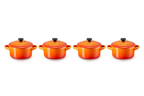Le Creuset — Set de 4 mini-cocottes en céramique