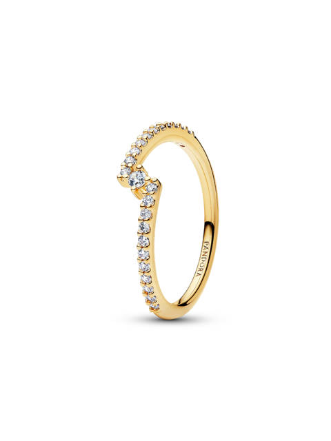 Pandora — Bague pavée fendue scintillante