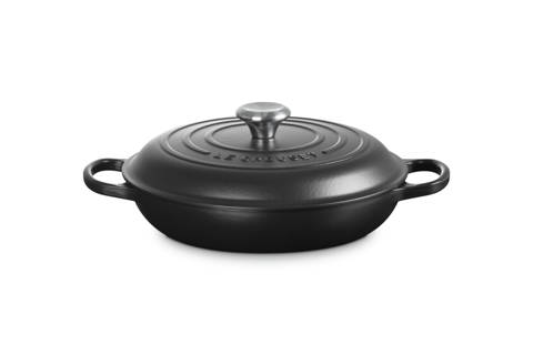 Le Creuset — Faitout en Fonte Émaillée avec Intérieur Noir Bouton Signature