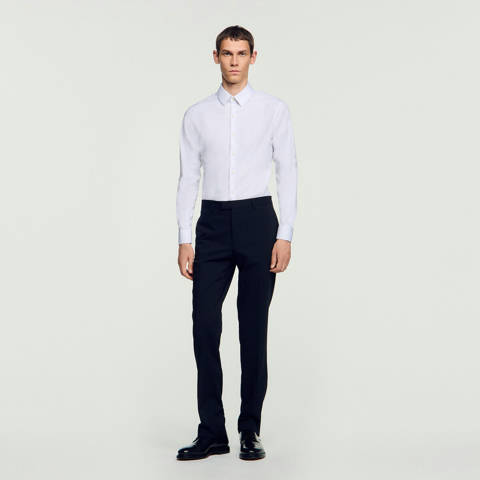 Sandro — Chemise formelle – Blanc