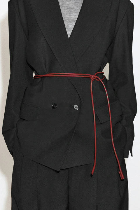 COS — Ceinture en cuir façon corde