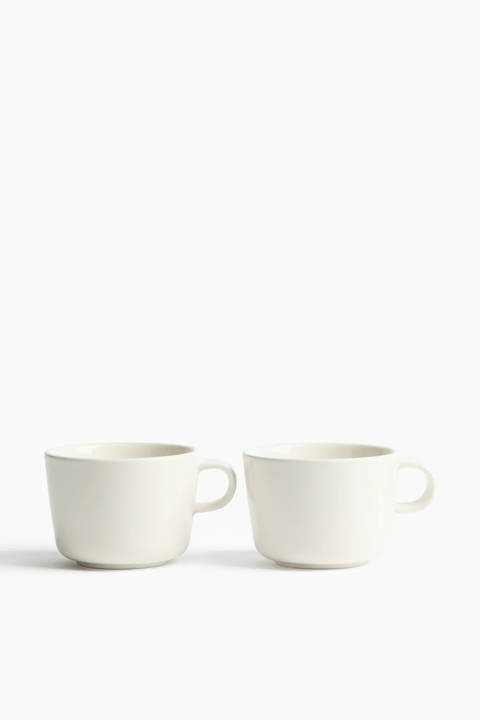 H&M Home — Lot de 2 mugs en porcelaine
