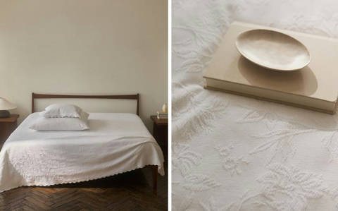 Zara Home — Couvre-lit coton jacquard